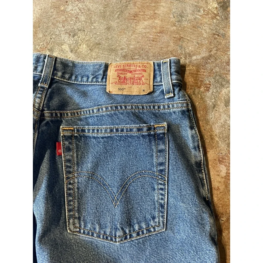 Vintage Levi's 550 Classic Relaxed Fit Tapered Leg Denim‎ Jeans Sz 16 MIS M*